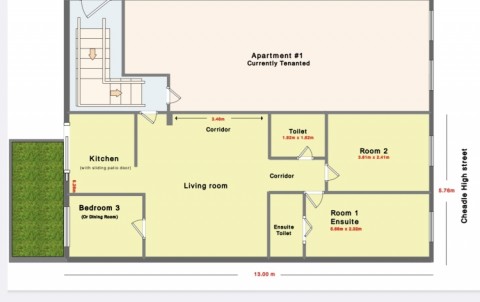 Flat 2, 4 - 6 High Street Cheadle, Stoke On Trent, Cheadle, ST10 1AF, UK