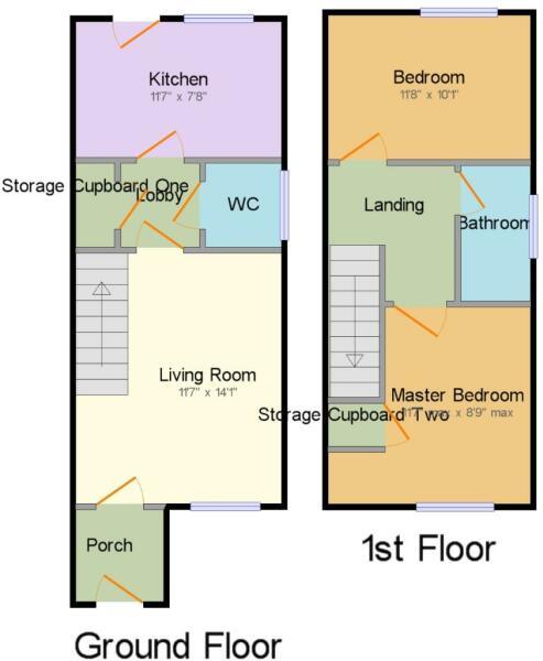 Floorplans For Foredraft Street, Halesowen