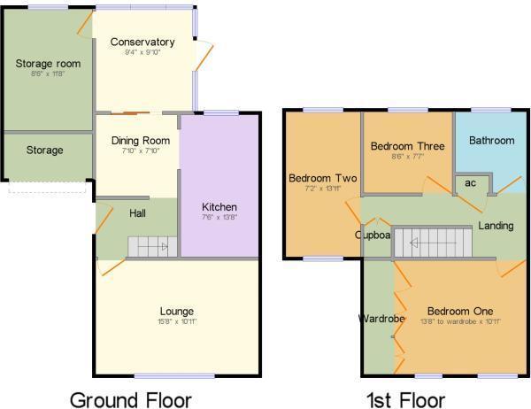 Floorplans For Clivedon Way, Halesowen