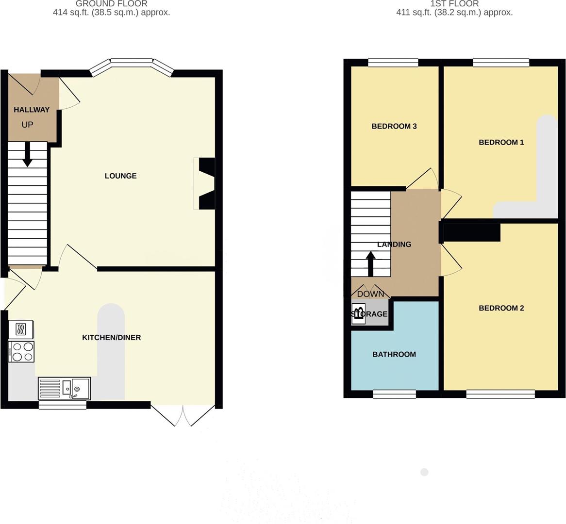 Floorplans For Orwell Close, Stourbridge