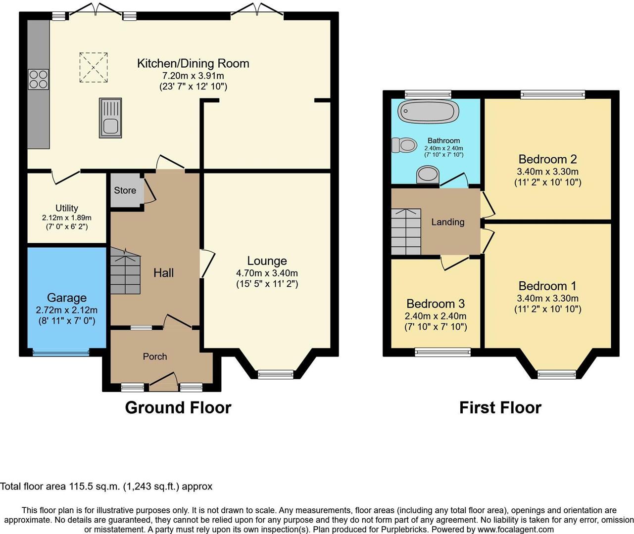 Floorplans For Thornhill Road, Halesowen