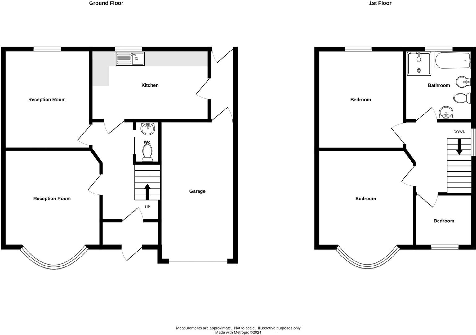 Floorplans For Park Road, Quarry Bank, Brierley Hill