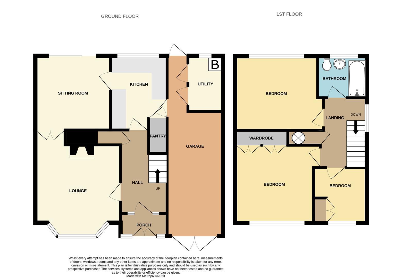 Floorplans For Whittingham Road, Halesowen