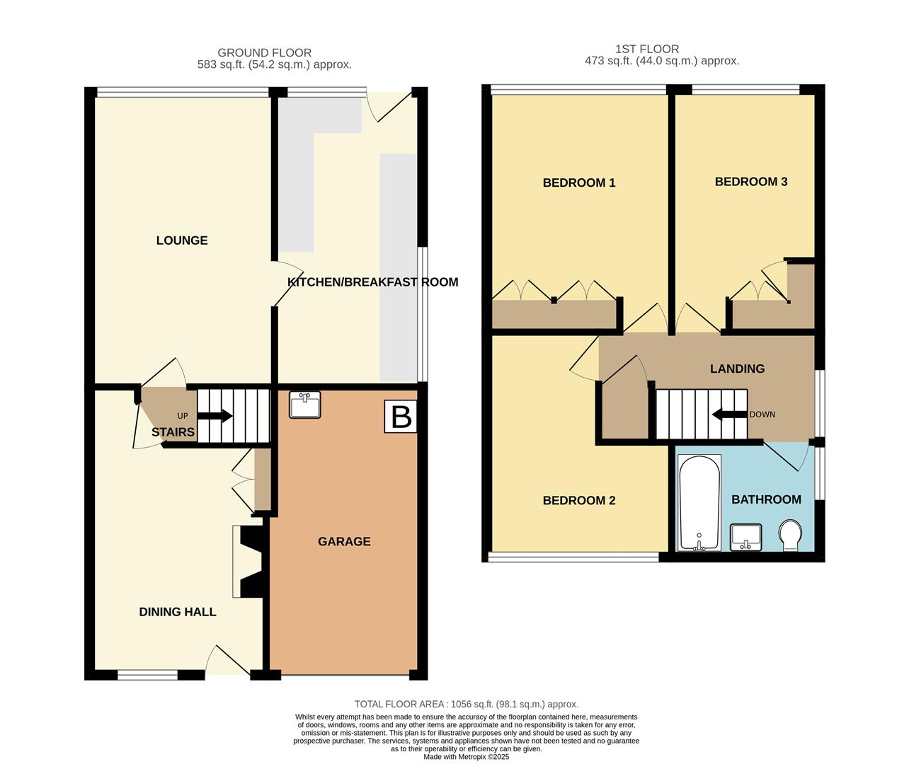 Floorplans For Milverton Close, Halesowen