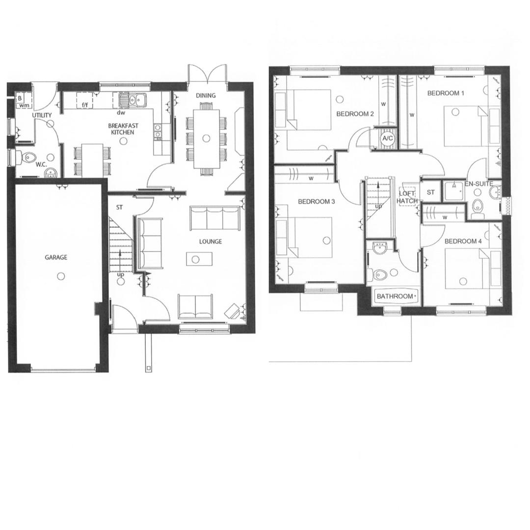 Floorplans For Golden Orchard, Halesowen